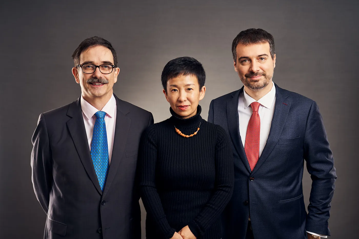 Three JUMO Partners partners photographed together in Shanghai